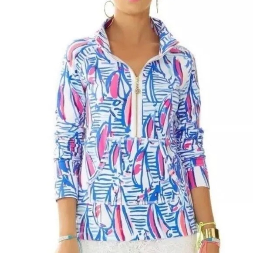 Holy Grail Red Right Return Lilly Pulitzer Skipper Popover Large